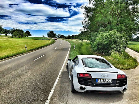 Summer Tires Audi Parked Open Road